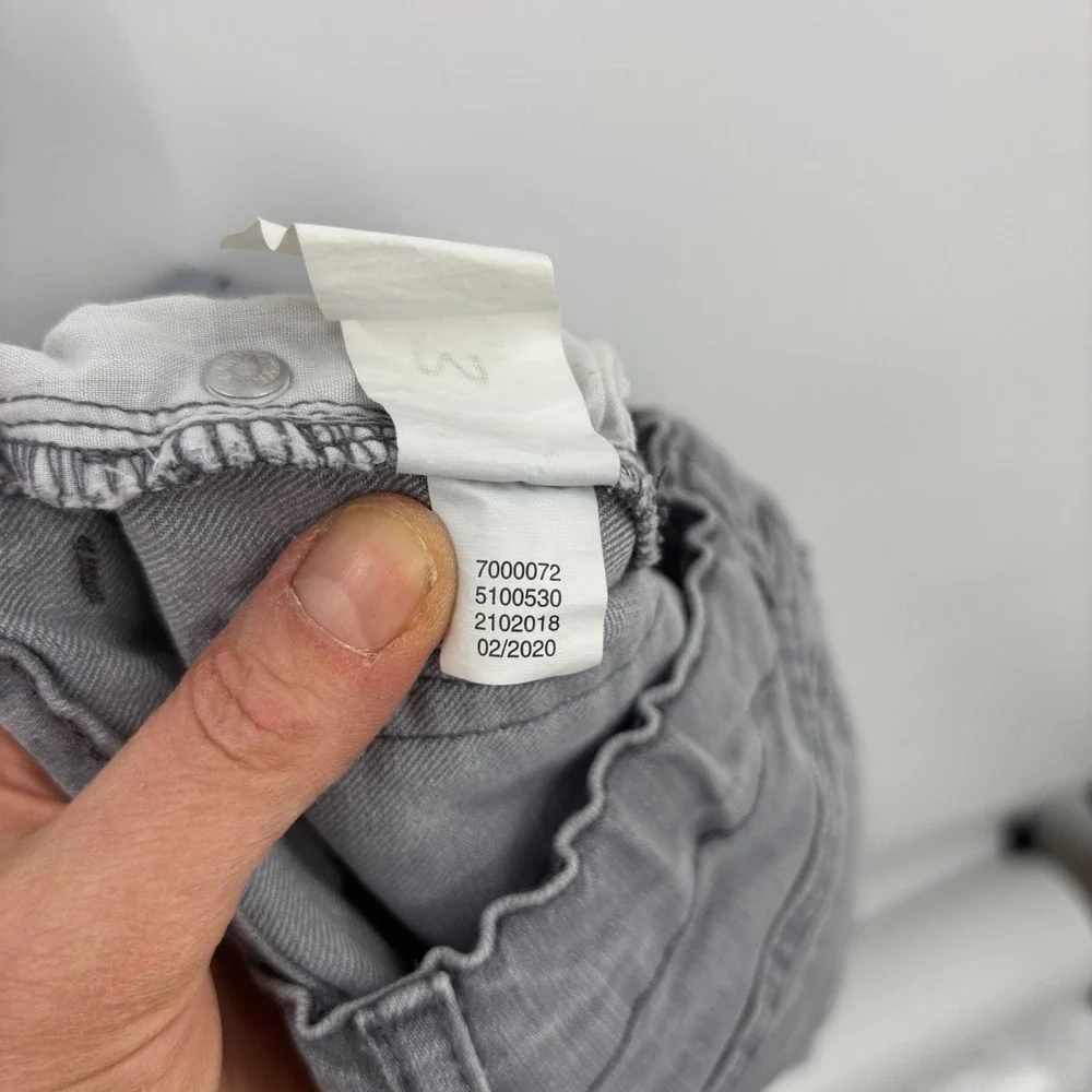 Childrens Place Kids Super Skinny Fit Jeans 6X 7 Gray Adjustable Waist Boho Cute
